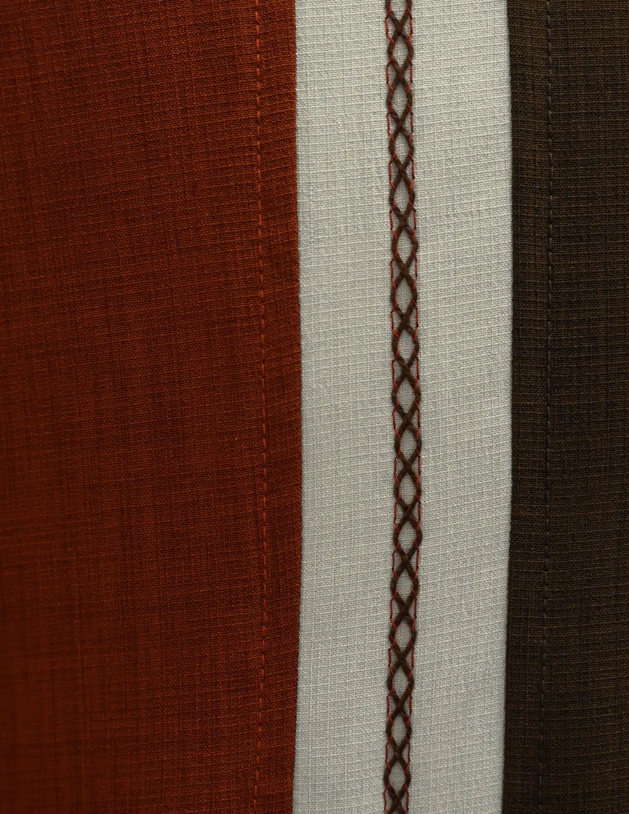 The Charles Bowling Shirt in Brown/Rust/Stone