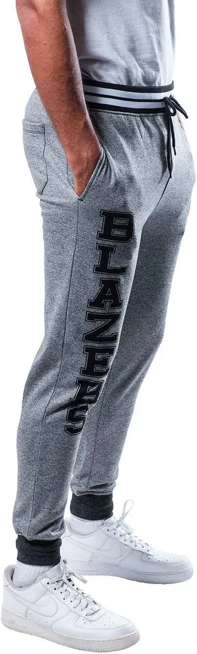 Ultra Game NBA Official Men’s Super Soft Game Day Jogger Sweatpants - Unisex, Portland Trail Blazers, Black Marl|Portland Trail Blazers