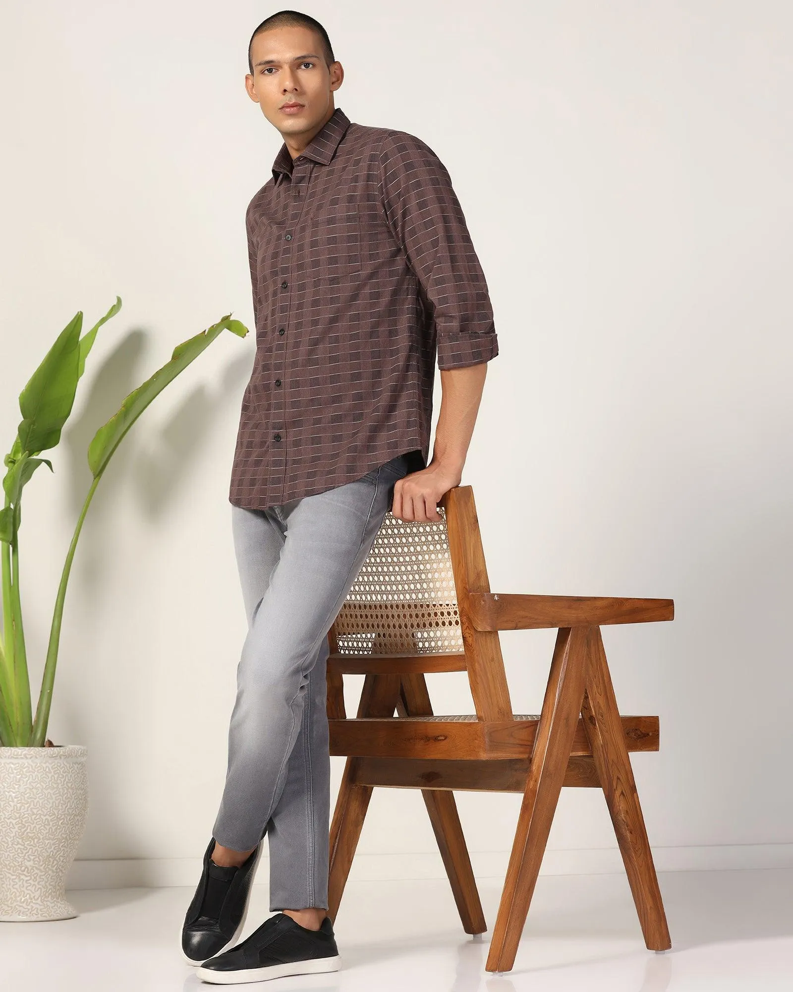 Ultrasoft Slim Comfort Buff Fit Grey Jeans - Edgar