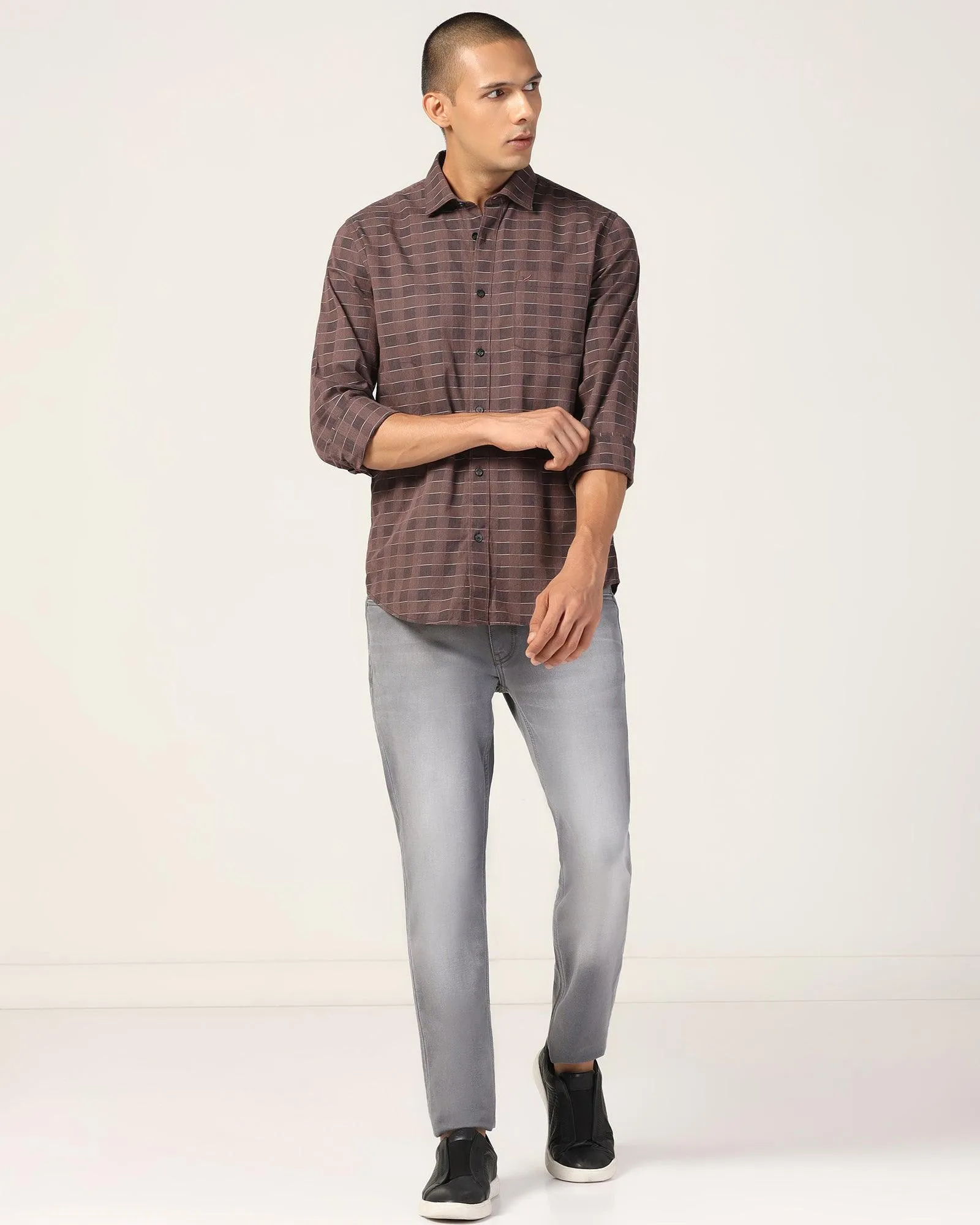 Ultrasoft Slim Comfort Buff Fit Grey Jeans - Edgar