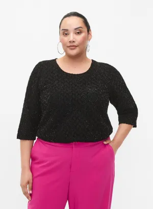 Zizzi Rose Sparkle Blouse
